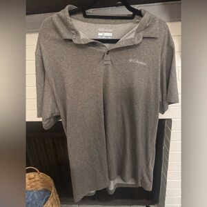 Columbia Men's Heather Gray Polo Shirt